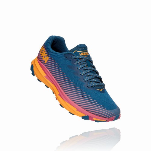 Hoka One One TORRENT 2 Trail Running Shoes For Women India Blue/Orange IN-9280